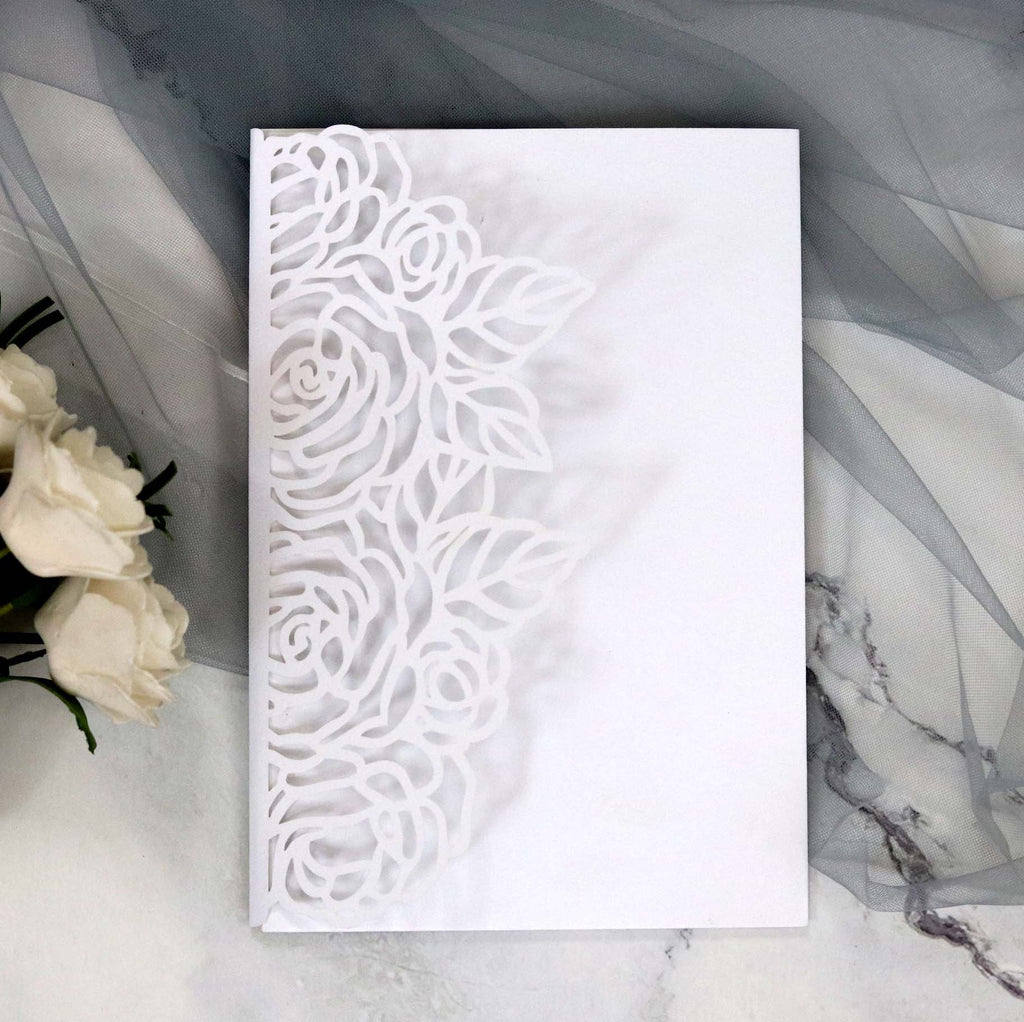 Wedding Greeting Card,Valentine's Day Rose Invitation Letter, HK-324