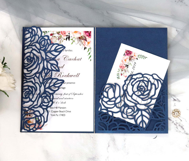 Wedding Greeting Card,Valentine's Day Rose Invitation Letter, HK-324
