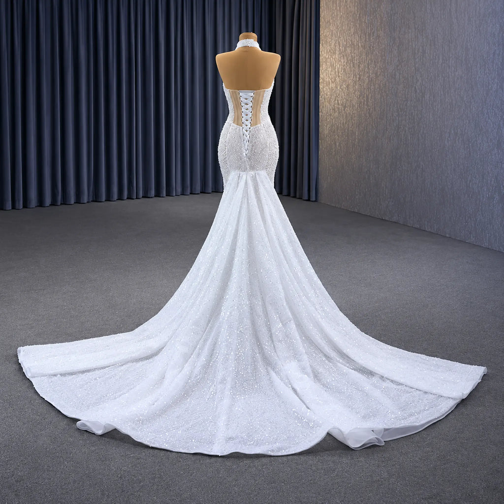 ChicSew Luxurious Beaded Mermaid Wedding Dress
