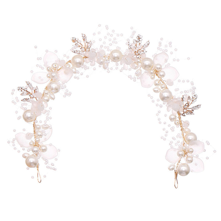 Bride Hair Band New Fashion Pearl Flower Hair Band CN13