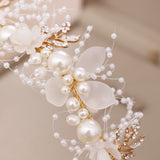 Bride Hair Band New Fashion Pearl Flower Hair Band CN13