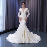 ChicSew Luxurious Lace Appliques Mermaid Wedding Dress