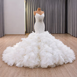 ChicSew Luxurious Mermaid Wedding Dress With Beaded