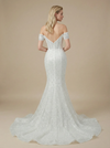 Mermaid Off Shoulder Boning Maxi Long Sequin Wedding Dresses Online