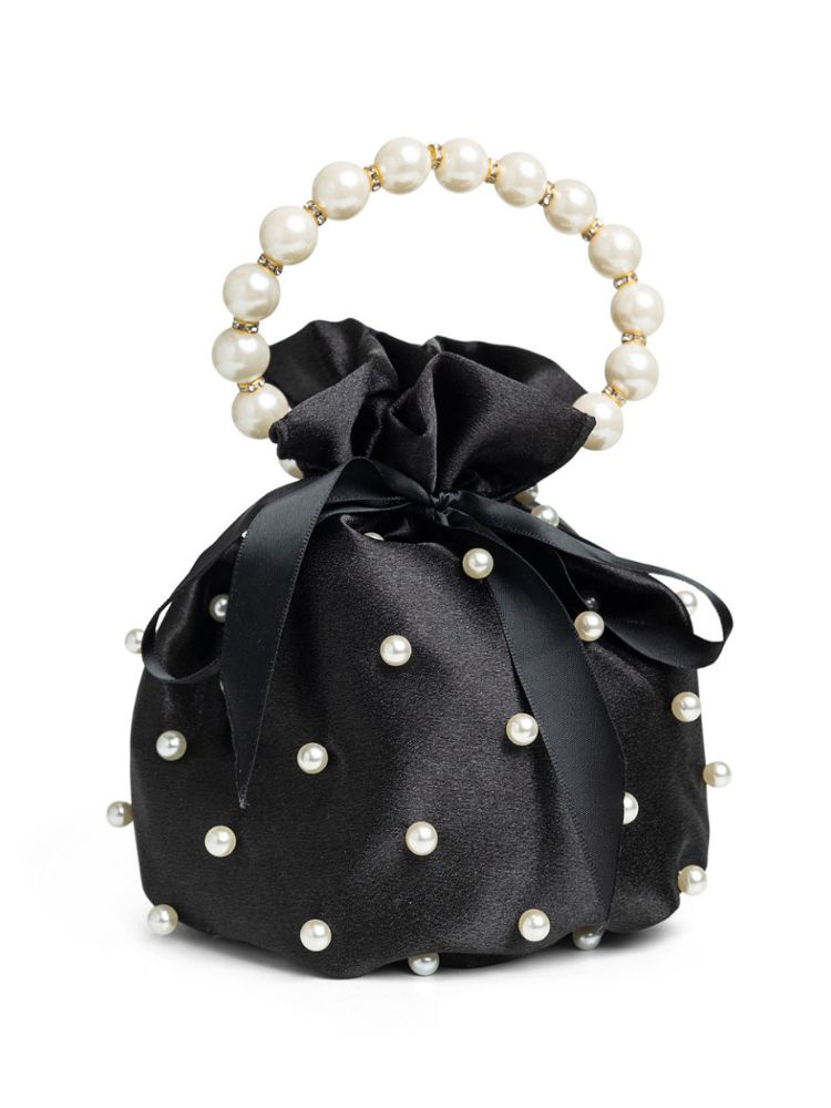 Ladies evening bridesmaid bag fashion chain pearl trendy shoulder bucket bag