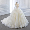 ChicSew Luxurious Beaded Lace Applique Ball Gown Wedding Dress