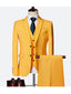 Yellow Mens Slim Fit Suit Tuxedo 3-Piece Suits CN444