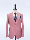 Pink Casual Men's Suit Slim Fit Single Breasted 2 Piece Business Tuxedos CN515