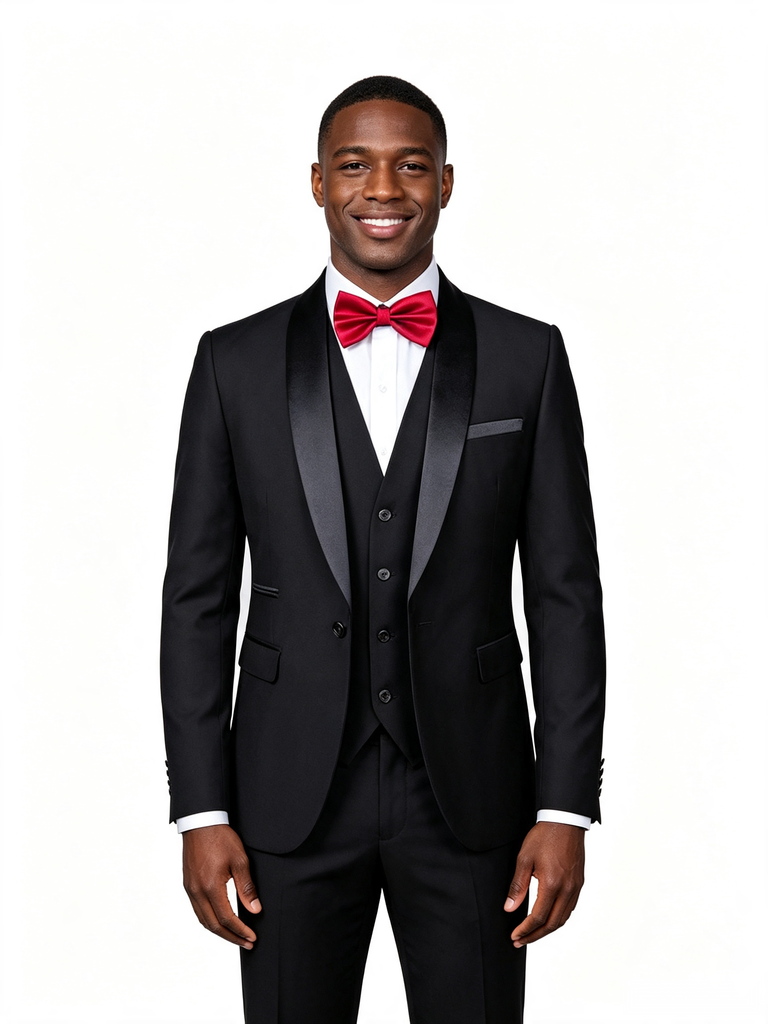 Color Blocking 1 Piece Men's Suit with Regular Fit and Sophisticated Peak Lapel