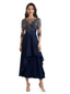 Elegant Chiffon Half Sleeves Lace A-Line Tea Length Mother Of The Bride Dresses