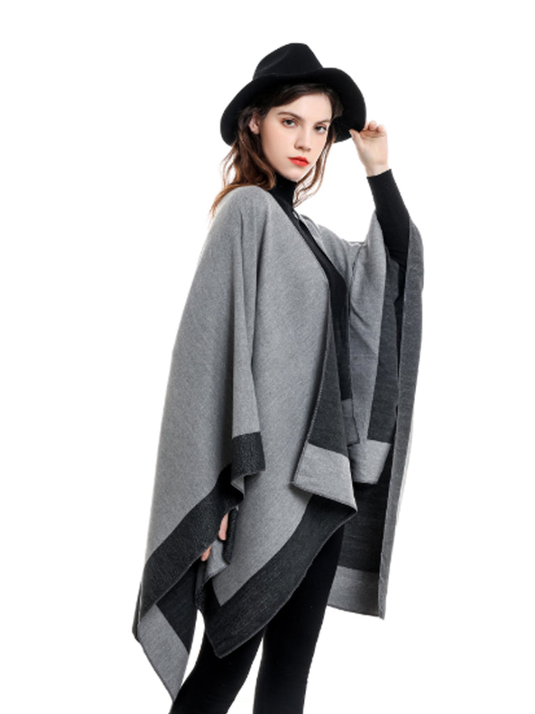 Women's Shawl Wraps Open Front Cape Warm Oversized Shawls for Fall Winter