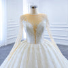 ChicSew Luxurious Illusion A-Line Lace Applique Ball Gown Wedding Dress