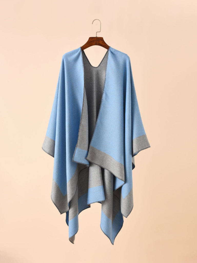 Women's Shawl Wraps Open Front Cape Warm Oversized Shawls for Fall Winter