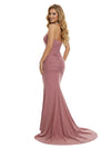 Elegant Ruching Jersey Strapless Mermaid  Party Prom Dresses