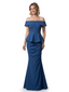 Classy Crepe Beaded Off The Shoulder Mermaid Maxi Mother Of The Bride Gown