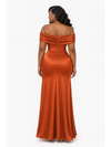 ChicSew Fancy Off Shoulder Side Slit Mermaid Soft Satin Long Bridesmaid Dresses