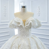 ChicSew Luxurious Off Shoulder A-Line Ball Gown Wedding Dress