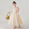 Flower Girls A-line Glitter Shining Princess Gown for Wedding Kids Guest Dress