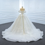 ChicSew Luxurious Off Shoulder A-Line Ball Gown Wedding Dress