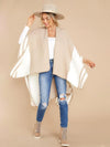 Women's Travel Plaid Shawl Wrap Open Front Poncho Cape for Fall Winter