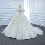 ChicSew Luxurious Off Shoulder A-Line Ball Gown Wedding Dress