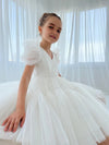 Pretty Princess Ball Gown Flower Girl Dresses Pageant Dress Fluffy Tulle Long Birthday Dress