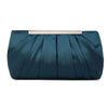 Clutch Evening Bag Elegant Pleated Satin Formal Handbag Simple Classy Purse for Women