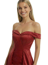 Sexy Strapless Satin Cocktail Dresses Sweetheart Prom Gown Overskirt