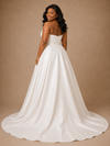ChicSew Elegant Sweetheart Satin Boning A-Line Floor-Length Wedding Dress