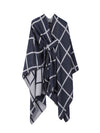 Women's Shawl Wrap Poncho Ruana Cape Open Front Cardigan Shawls for Fall Winter