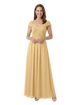 ChicSew Beautiful Off The Shoulder Ruched Chiffon A-Line Mother Of The Groom Dresses Formal Gowns