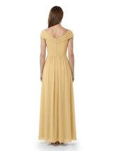 ChicSew Beautiful Off The Shoulder Ruched Chiffon A-Line Mother Of The Groom Dresses Formal Gowns