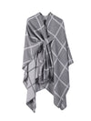 Women's Shawl Wrap Poncho Ruana Cape Open Front Cardigan Shawls for Fall Winter