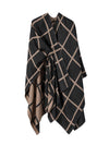 Women's Shawl Wrap Poncho Ruana Cape Open Front Cardigan Shawls for Fall Winter