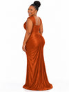 ChicSew Square Neck Ruching Soft Satin Floor-Length Mermaid Bridesmaid Dresses