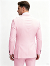 Classic 1 Piece Pink Men's Suit with Regular Fit and Sophisticated Peak Lapel