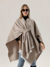 Women's Shawl Wrap Poncho Ruana Cape Open Front Cardigan Shawls for Fall Winter