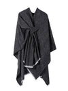 Women's Shawl Wrap Poncho Ruana Cape Open Front Cardigan Shawls for Fall Winter