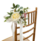 European Outdoor Forest Artificial Flowers Decoration Wedding Party Decorative Chair Back Flowers, CF17019