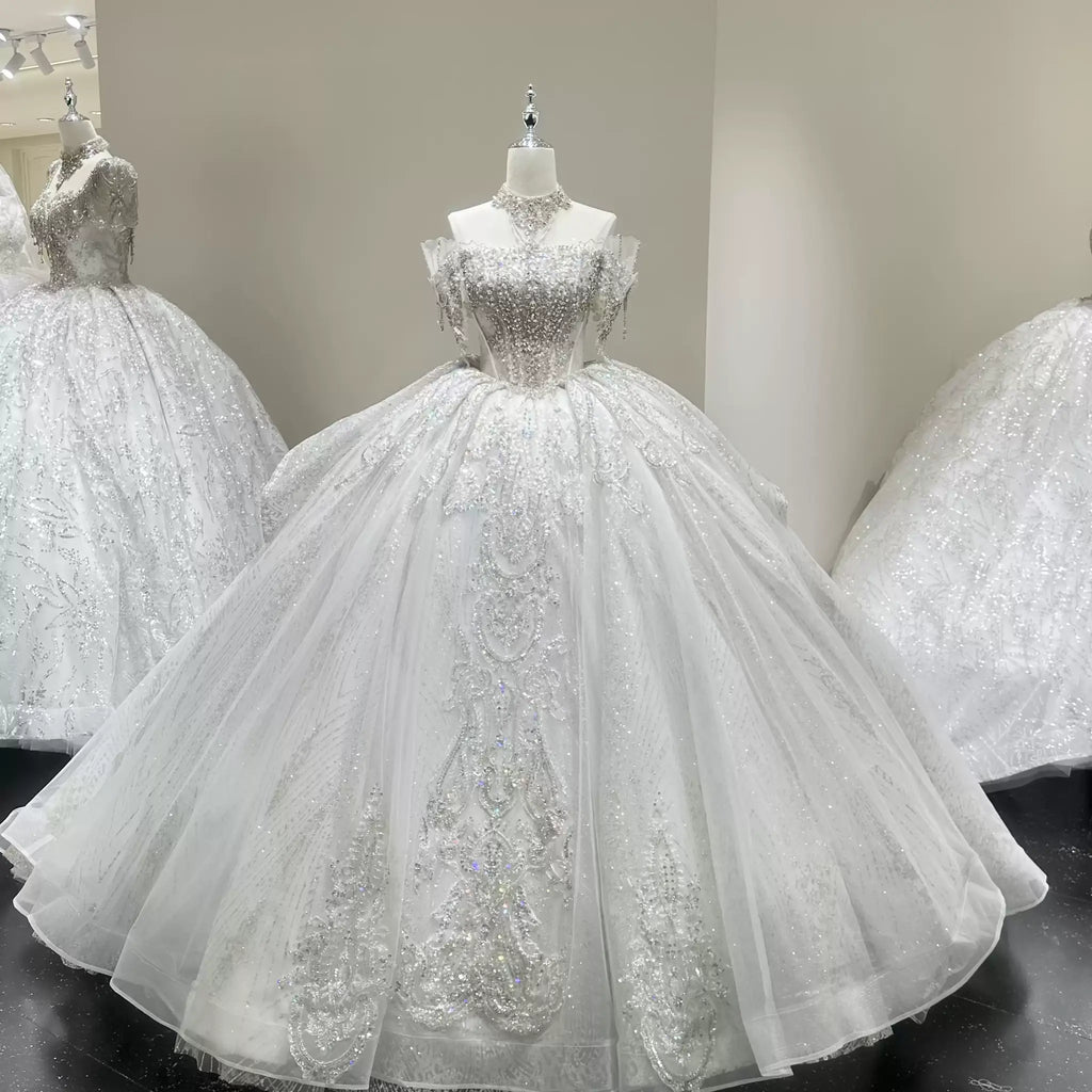ChicSew Beaded Ball Gown Wedding Dress