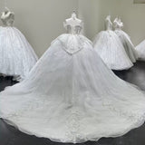 ChicSew Beaded Ball Gown Wedding Dress