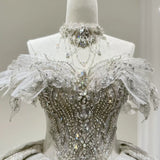 ChicSew Luxurious Rhinestone Ball Gown Wedding Dress