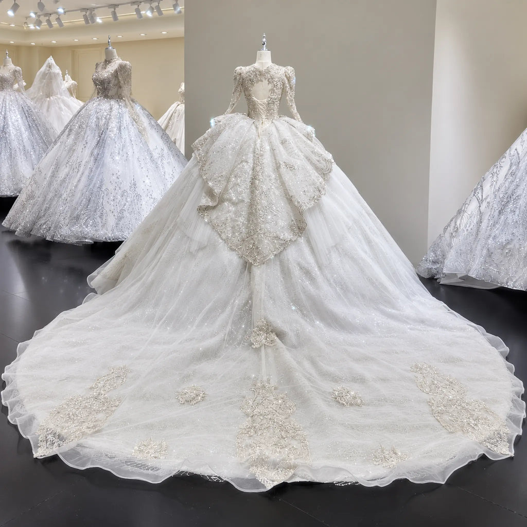 ChicSew Luxurious Lace Appliques Wedding Dress