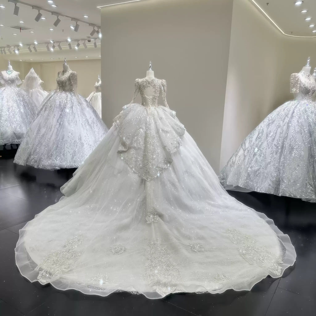 ChicSew Luxurious Lace Appliques Wedding Dress