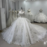 ChicSew Luxurious Off Shoulder Ball Gown Wedding Dress