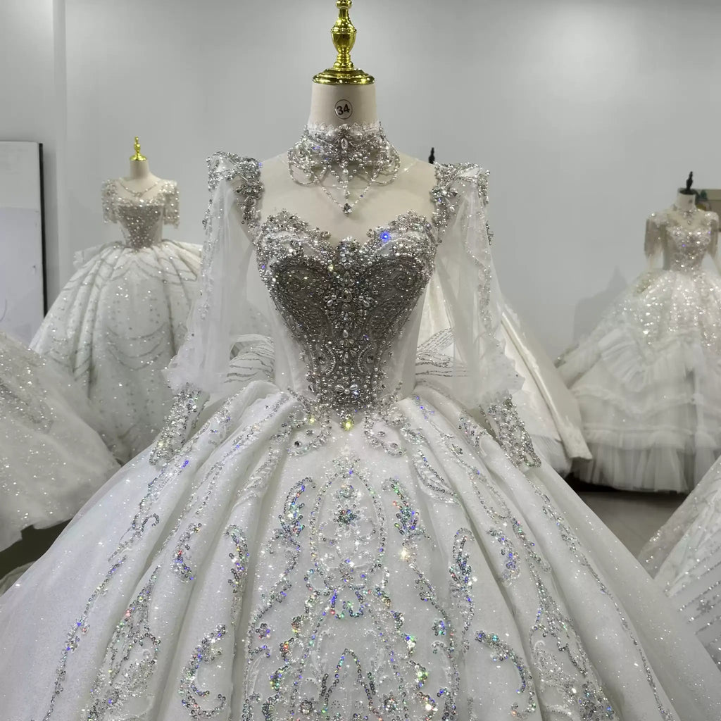 ChicSew Luxurious Illusion Ball Gown Wedding Dress