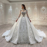 ChicSew Luxurious Illusion Ball Gown Wedding Dress