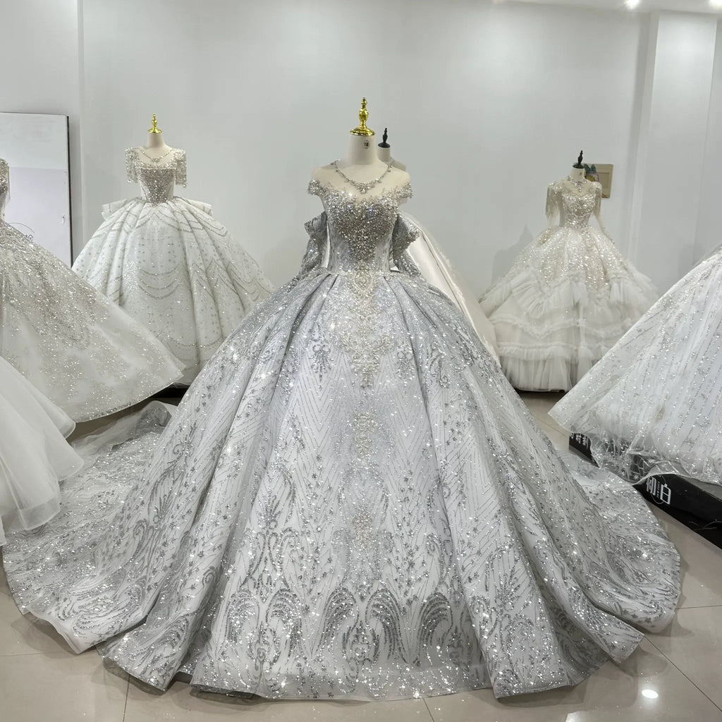 ChicSew Illusion Luxurious Ball Gown Wedding Dress