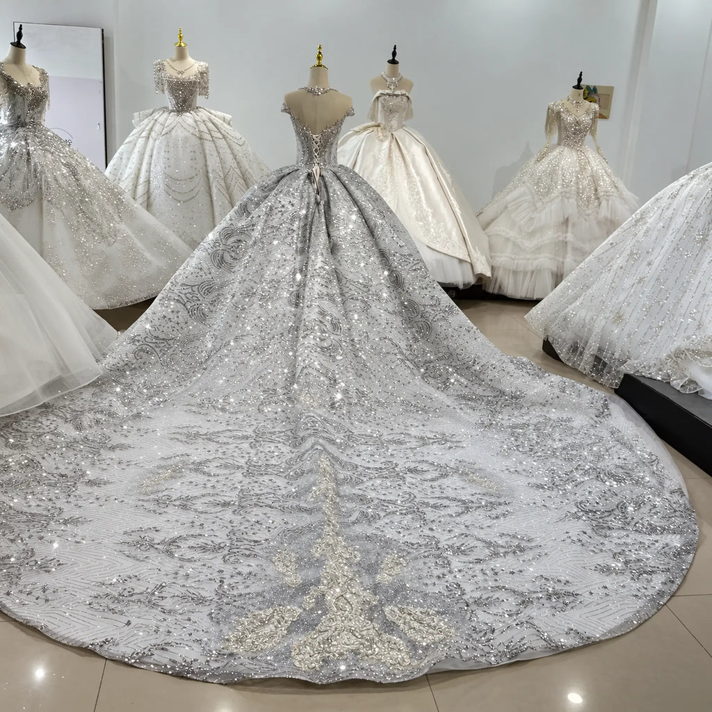 ChicSew Illusion Luxurious Ball Gown Wedding Dress