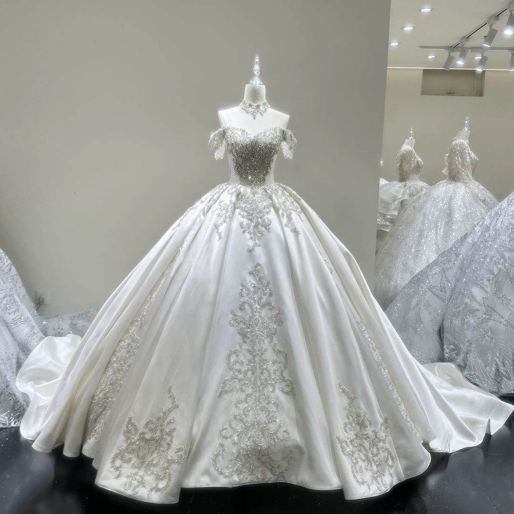 ChicSew Off Shoulder Ball Gown Wedding Dress